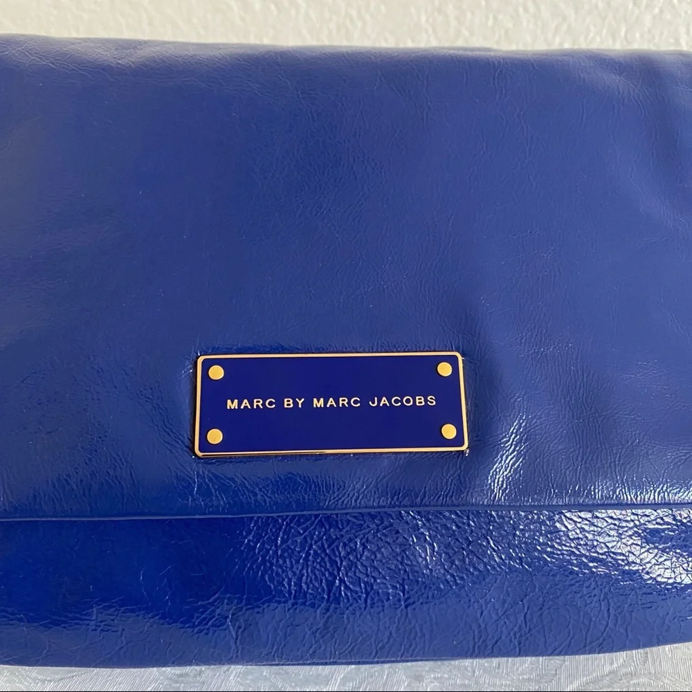 Marc By Marc Jacobs Blue Too Hot To Handle Lea Bag